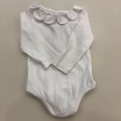 【美品】ジャカディ　jacadi スカラップ襟　ロンパース　6M