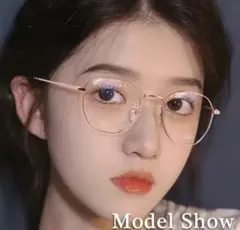 【新品】度付き眼鏡 ラウンド ヴィンテージめがね 近視 メガネ 未使用 1