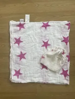 【収納袋付き】aden + anais スワドル おくるみ ピンク星