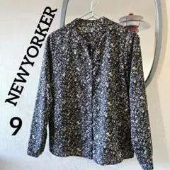 美品⭐NEWYORKER リバティ バードソングプリント ブラウス9号 鳥 小花