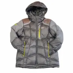 95/M MILLET ミレー　 ダウンジャケット ロゴ　フード付き　ブラック