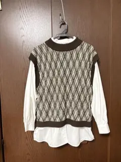INGNI ニットベスト シャツ付き