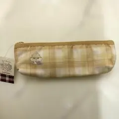 コロコロクリリン チェック柄 ペンケース ペンポーチ