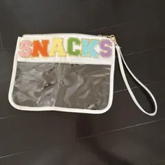 SNACKS刺繍ポーチ