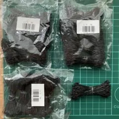 【新品】アートフラワー クレイフラワーペップ バラ クロ 15束 (5束✖️3袋)