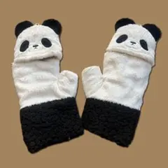 パンダデザイン フリースミトン