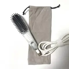 Agetuya アゲツヤ ヒートブラシ ホワイト ストレート ヘアアイロン