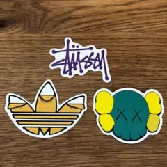 Stussy adidas KAWS ステッカー 3枚セットのサムネイル
