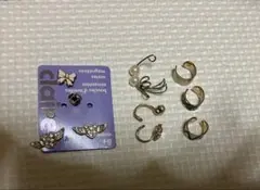 【Claire's】マグネットピアス＆イヤーカフ 5点セット【美品】