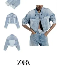ZARA ザラ　TRFデニムジャケット カットアウトXS 美品