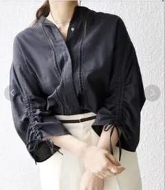 ◇美品◇SHIPS any シップス シャツ トップス コットン100% 黒