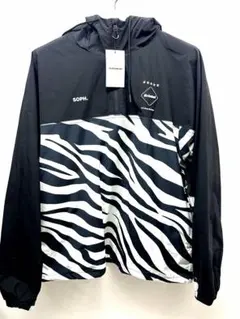 F.C.Real Bristol ゼブラ柄ハーフジップアノラックジャケット