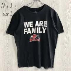 Nike　ナイキ　スウッシュプリント　半袖　Tシャツ L 黒　古着