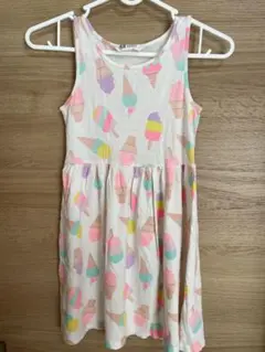 H&M アイスクリーム柄 ノースリーブワンピース 1