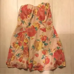 ワンピース リップサービス 花柄 ピンクベージュ