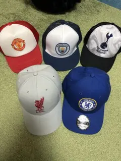 サッカーチーム　プレミアリーグ　 キャップセット 5点セット