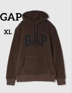 極美品☆GAP ブラウン 茶色フリースボアパーカー XL