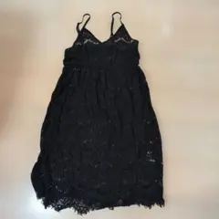 総レース重ね着用キャミワンピ