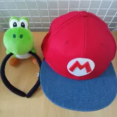 USJ スーパーマリオブラザーズ カチューシャ 帽子 セット ヨッシー マリオ