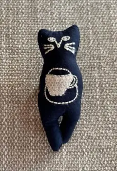 ネコ ぬいぐるみブローチ 未使用品