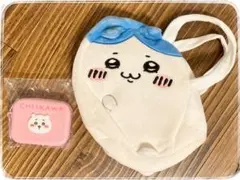 ＊＊＊　ちいかわ☆シリコンポーチとふわふわバッグ（寝そべり）のセット