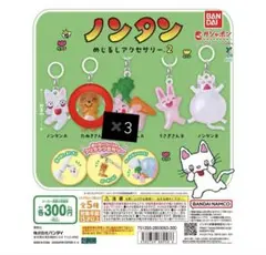 ノンタン めじるしアクセサリー 2 たぬきさん3つ