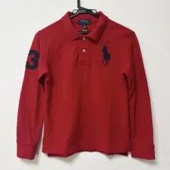 ラルフローレン ビッグポニー 長袖ポロシャツ 赤 150 (M 10-12)