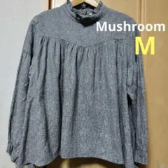 Mushroom ナチュラルコットン 花柄 プルオーバー チュニック Aライン