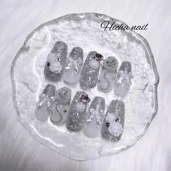 ネイルチップ 薔薇 フレンチガーリー ワンホン 韓国 地雷系 量産型 スナ系