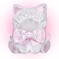 【jj4】 おすわりぬい服 10cm ピンク ねこ ぬい服 きぐるみ