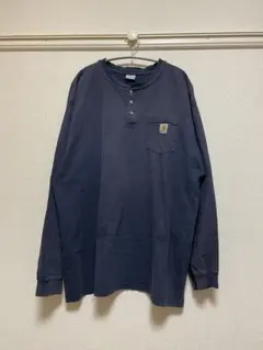【古着】Carhartt ヘンリーネックロンT