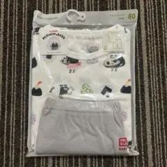 ユニクロ　半袖　ドライパジャマ　おにぎりぼうやのたびだち　80