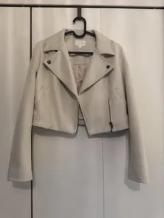 リエンダ riendaライダースジャケット風 クロップドジャケット Sサイズ