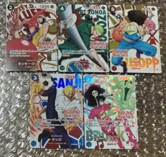 ワンピースカード プロモ 5枚セット ラウンドワン コラボ