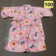 アンパンマン甚平　ピンク 総柄　ドキンちゃん