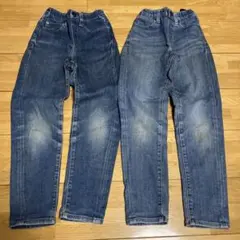 ユニクロ キッズジーンズ2本セット 130