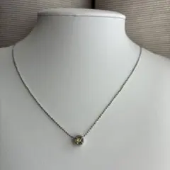 STERLING 刻印 シルバー グリーンストーンネックレス #4373 - メルカリ