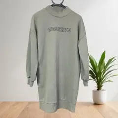 コルザ スウェット トレーナー ワンピース M オリーブ ハイネック ハニーズ