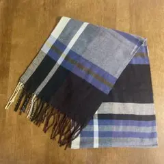 チェック柄マフラー