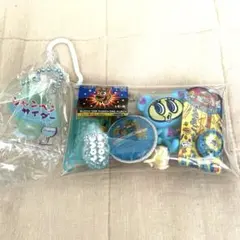 ガチャガチャまとめ売り・ガチャ詰めポーチ　青系