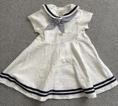 petitmain プティマイン　セーラーワンピース　90