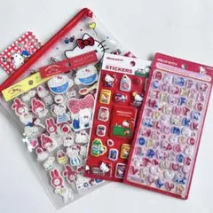 ハローキティ　シール　まとめ売り　ボンボンドロップシール　ぷっくりシール