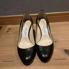 値下げJIMMY CHOO ブラック ポインテッドトゥヒール 36