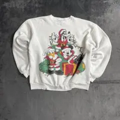 90s Disney Mickey Mouse ラグランスウェット　USA製