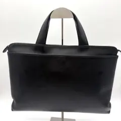 【美品】TRION トライオン ビジネスバッグ　レザー　ブラック　ブリーフケースのサムネイル