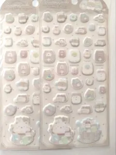 すみっコぐらし　おうちでくまカフェ　もこもこシール　2枚セット　新品未使用品
