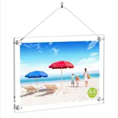 【新品未使用】WeColor A4サイズ アクリル製フォトフレーム 透明