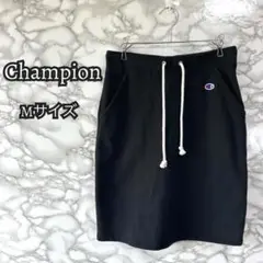 Champion 黒 Mサイズ チャンピオン タイトスカート スウェット生地