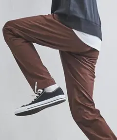 coen GOKURAKU FIT ストレッチ　パンツ　スラックス ブラウン　S
