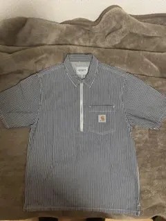 カーハートwip デニムストライプ　tシャツ　メンズm